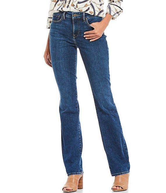 NYDJ Marilyn Straight Leg Mid Rise Jeans Product Image