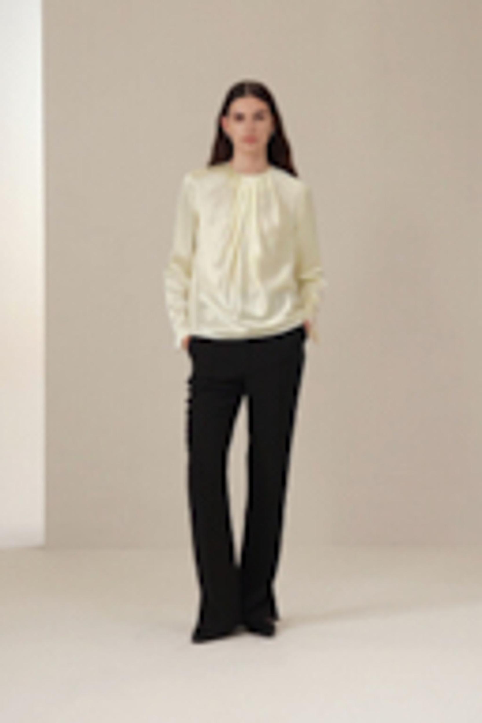 LILYSILK Silk Tops - for Women - Navy Blue 100% Natural Pure Silk - Comfort and Style Long Sleeves Shirts XL Product Image