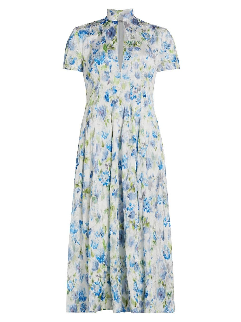 Womens Inox Floral Jacquard Midi-Dress Product Image