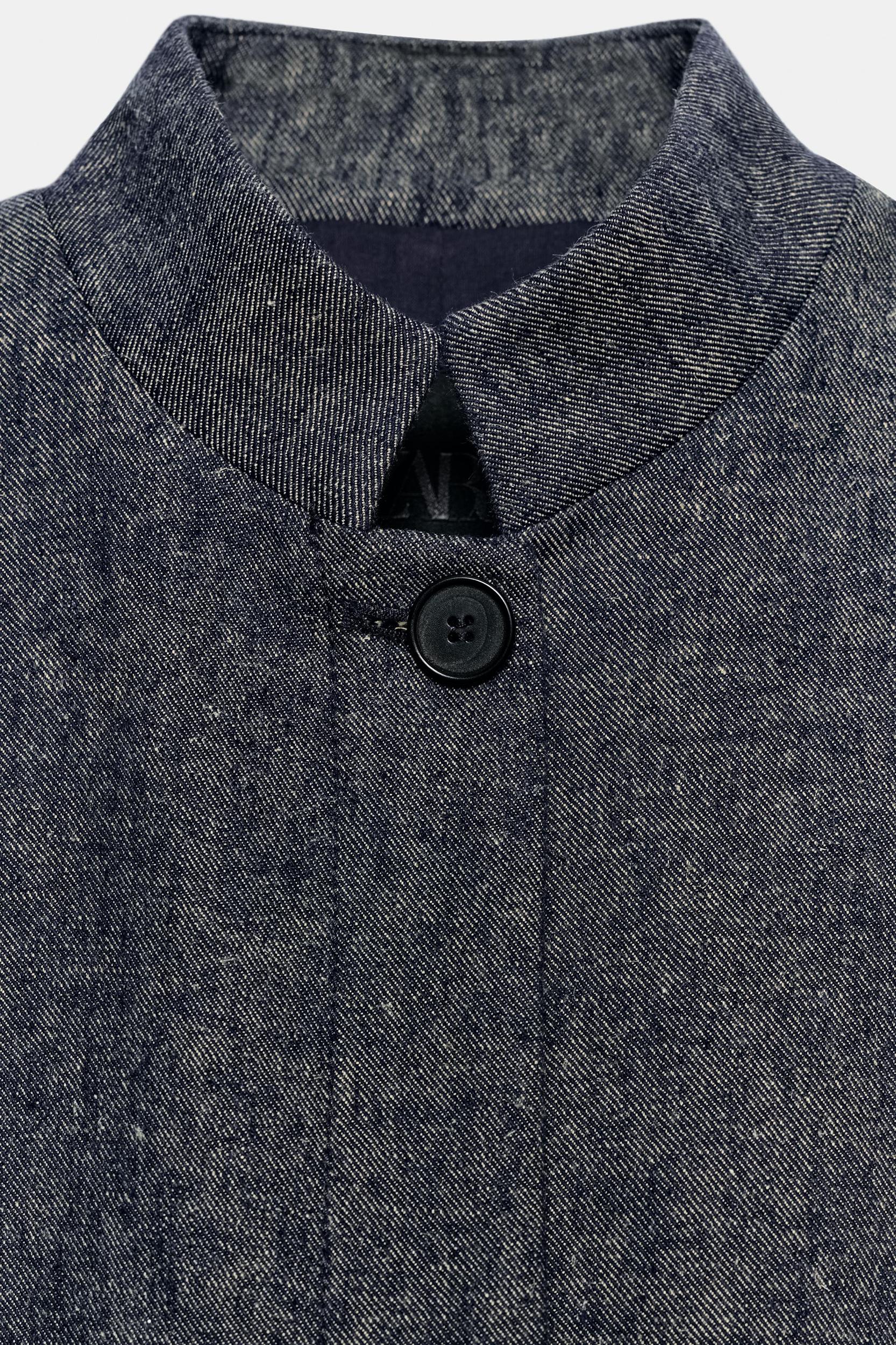 ZW COLLECTION LINEN PEPLUM JACKET Product Image