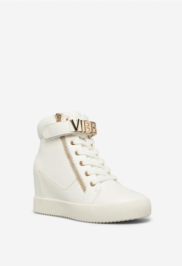 JustFab Margaux Platform Loafer Pump Womens Black/ White Size 8.5 Product Image