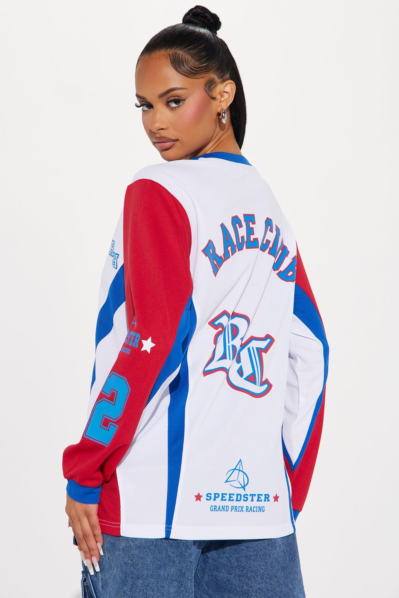 Hot Shot Race Club Jersey Tee - White/combo Product Image