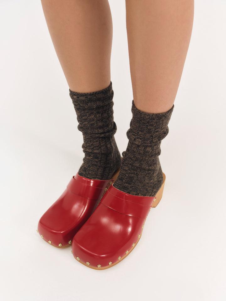 Adahlia Clog — Red Product Image