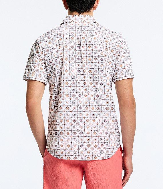 Robert Graham Kai Stretch Knit Short Sleeve Woven Shirt Product Image