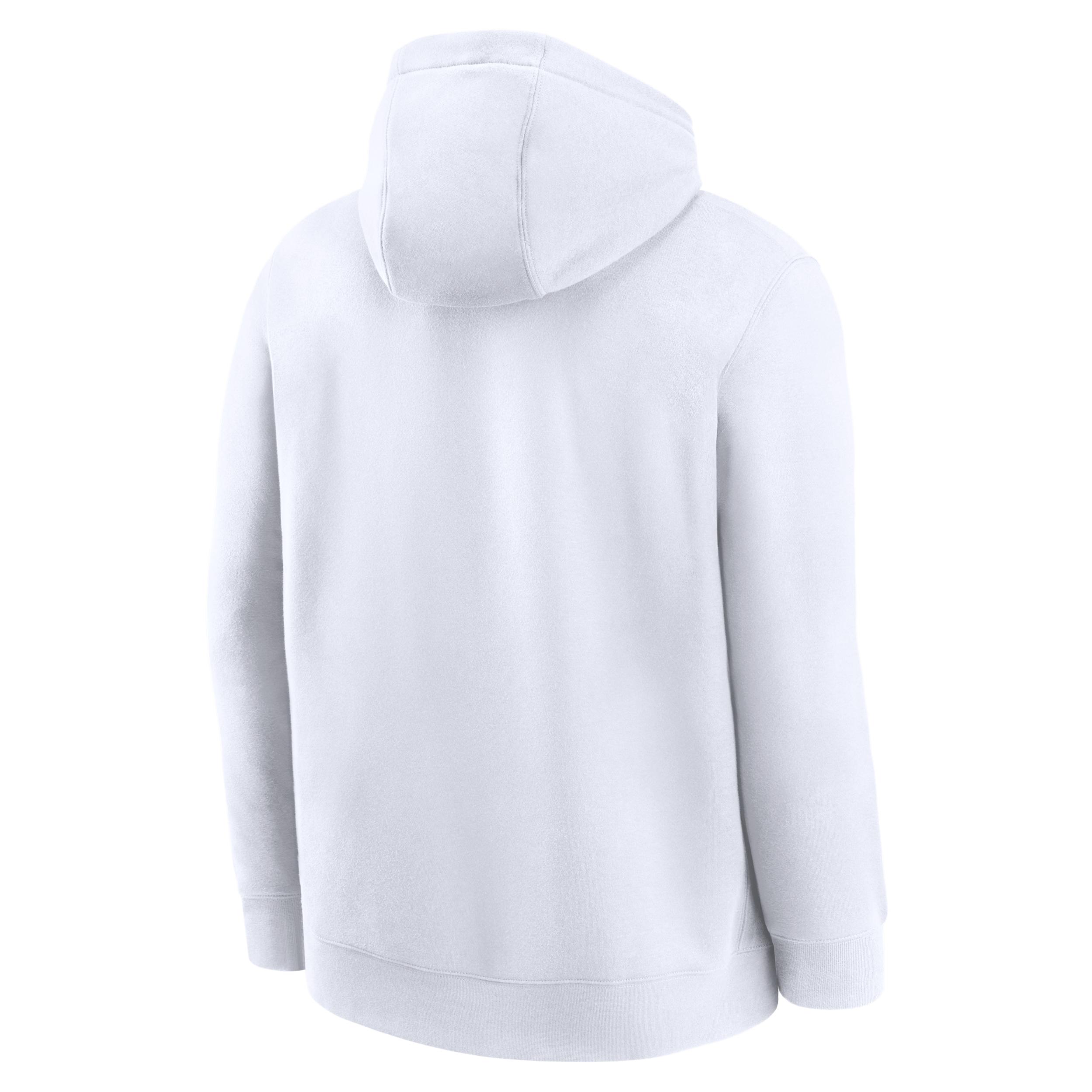 Michigan Wolverines Statement Wordmark Lockup Heavyweight Nike Mens College Pullover Hoodie | 0JD110AMWN-JU7 Product Image