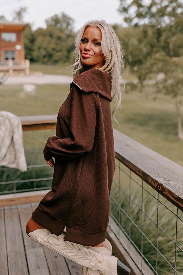 Cafe Meet Up Ribbed Mini Dress Product Image