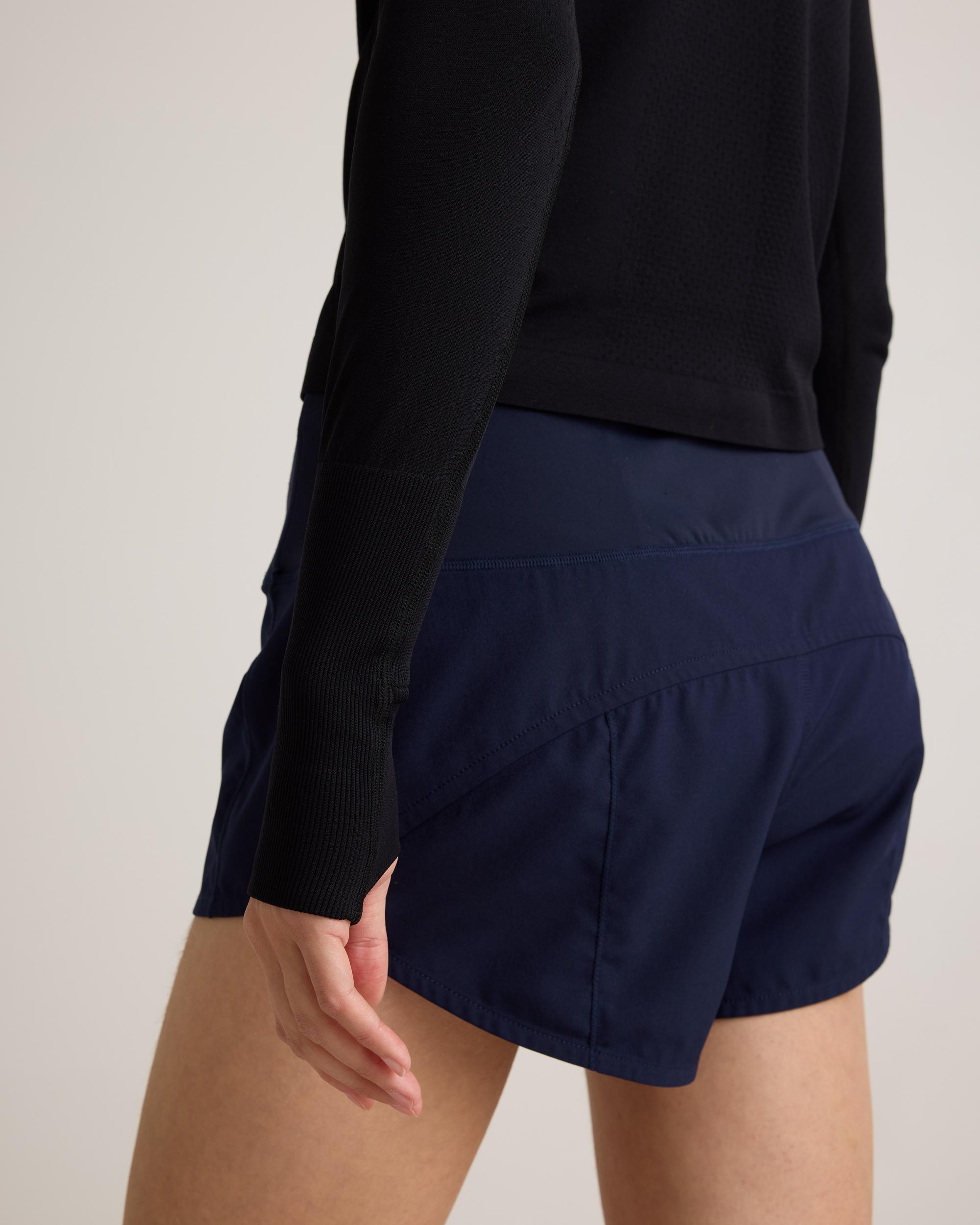 Quince | Women's Seamless Waist-Length Long Sleeve Top Size XL, Nylon Product Image