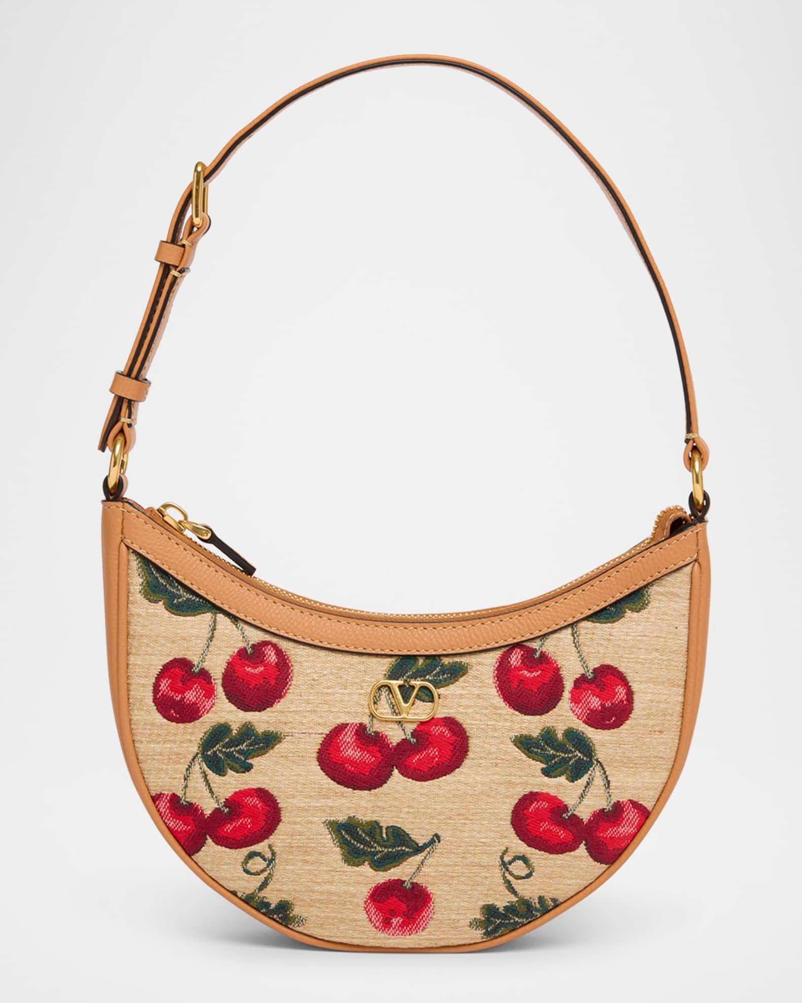 VLOGO Signature Mini Cherries Jacquard Shoulder Bag Product Image