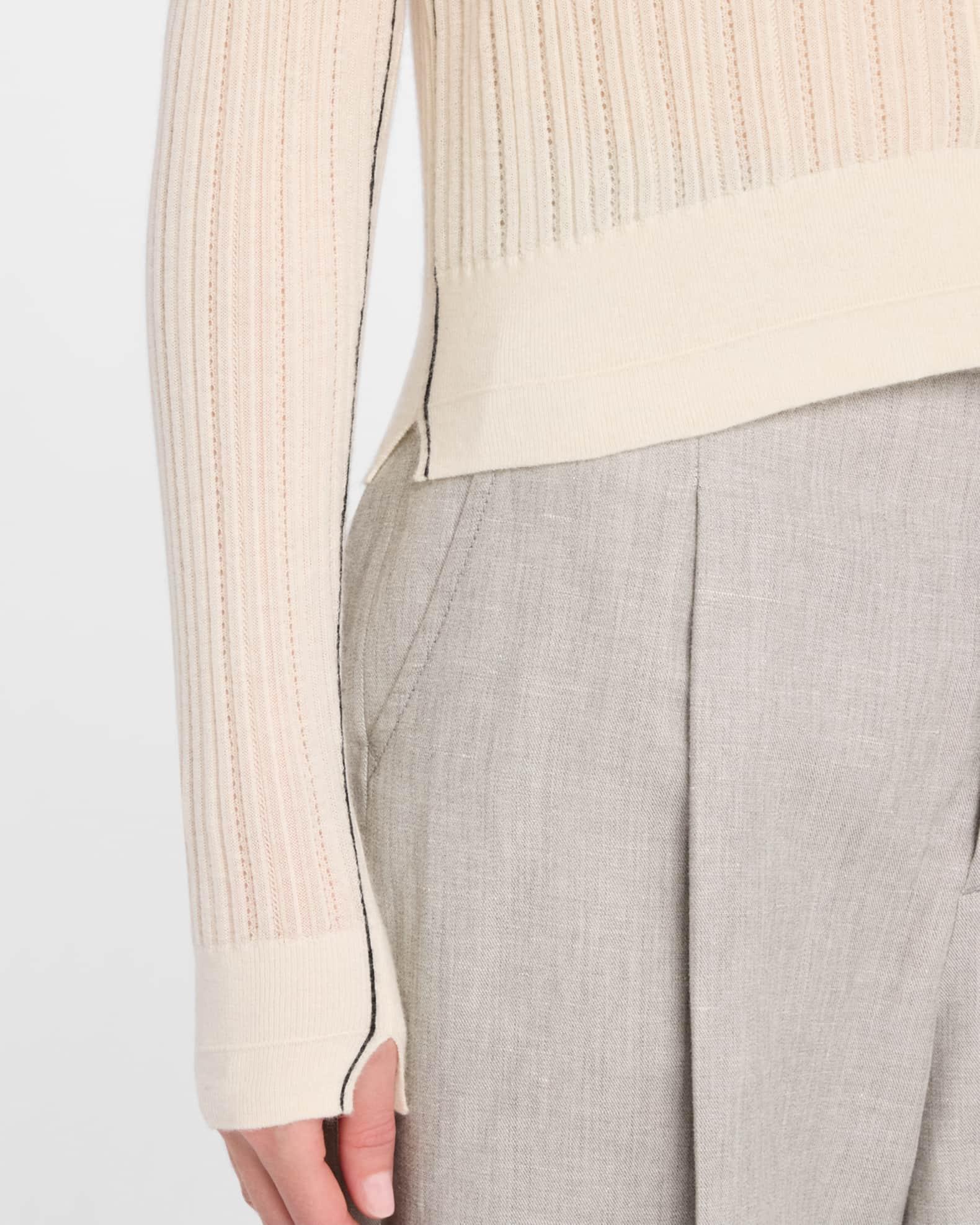 Pointelle Knit Petite Cardigan Product Image