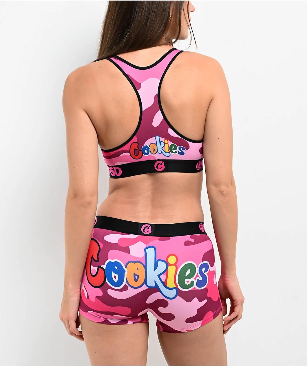 PSD x Cookies Pink Camo Sports Bra Product Image
