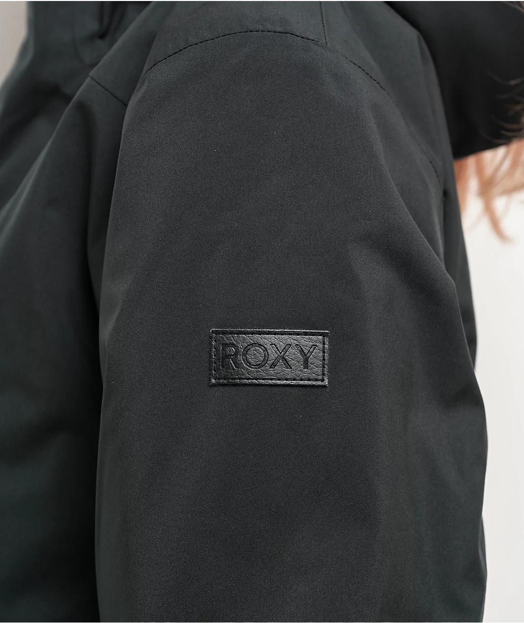 Roxy Women's Peakside True Black 10K Snowboard Jacket 2025 Product Image