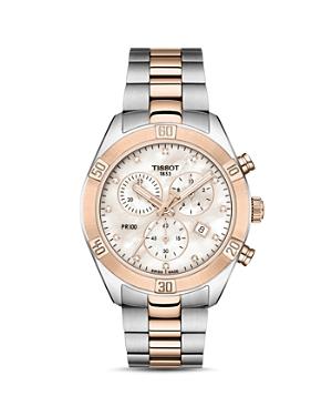 Tissot PR100 Link Bracelet Diamond Chronograph, 38mm Product Image