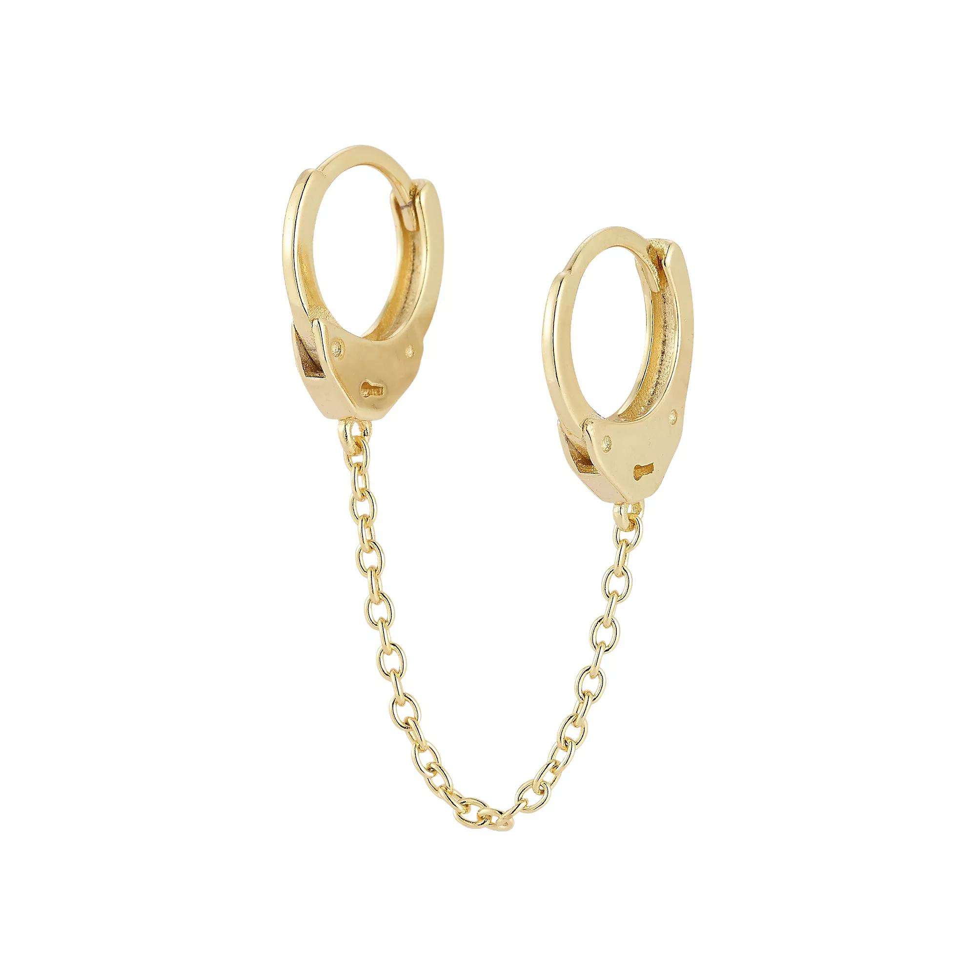 Milanesi And Co Mens 18K Gold Vermeil 5mm Curb Chain Bracelet Product Image