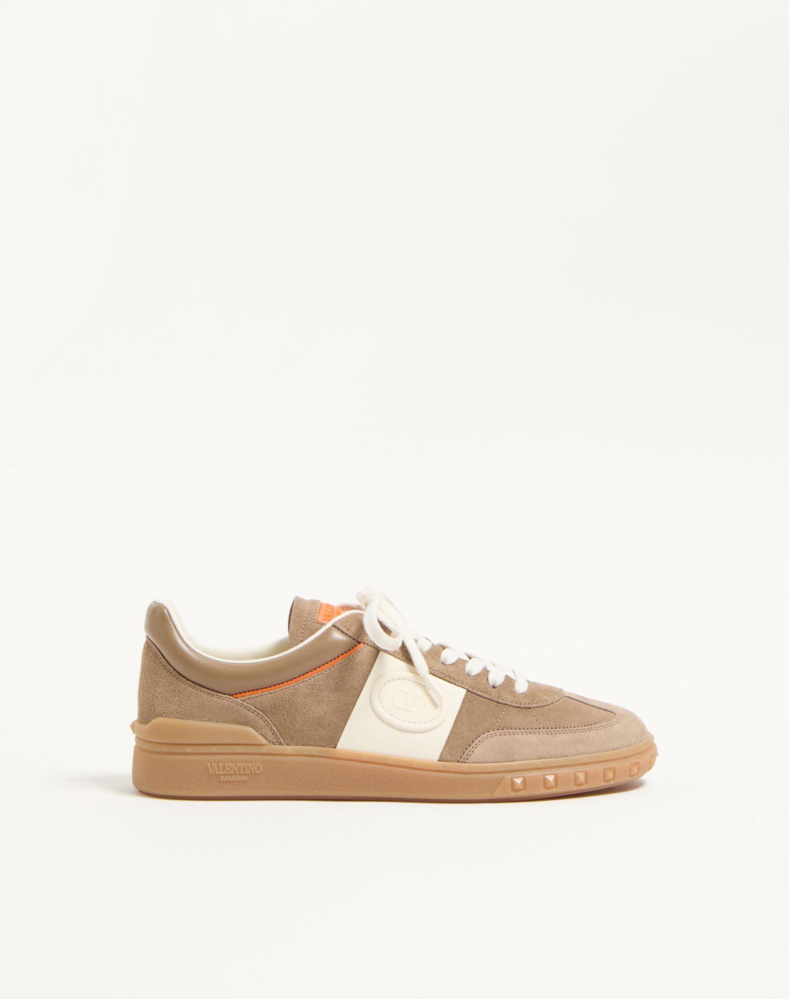 Upvillage Low Top Sneaker In Split Leather And Calfskin Nappa Leather Product Image