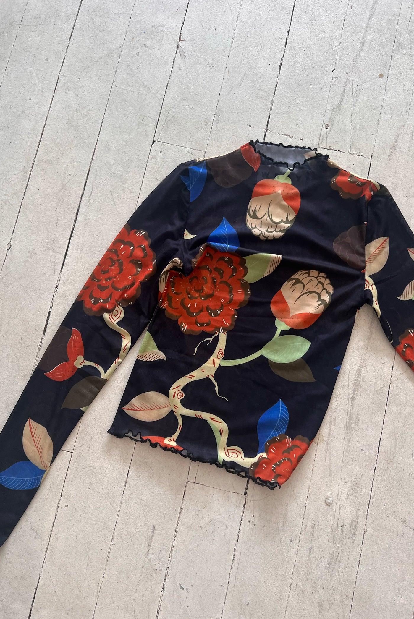 Long Sleeve Maya Tee - Flowering Tree Product Image