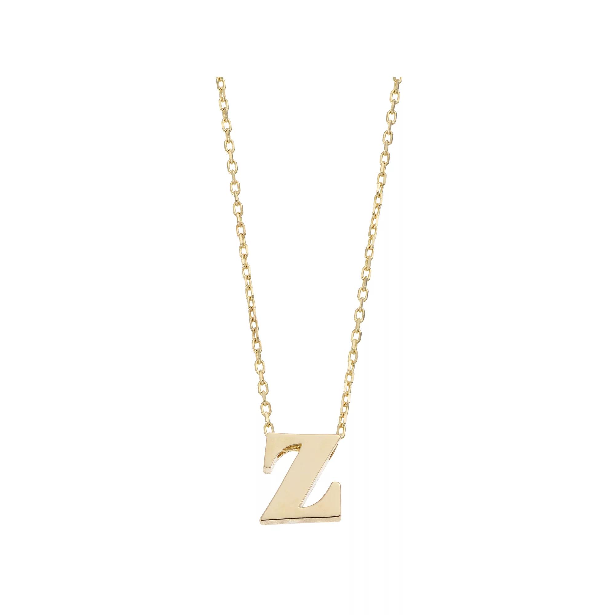 Au Naturale 14k Gold Initial Pendant Necklace, Women's,  Product Image