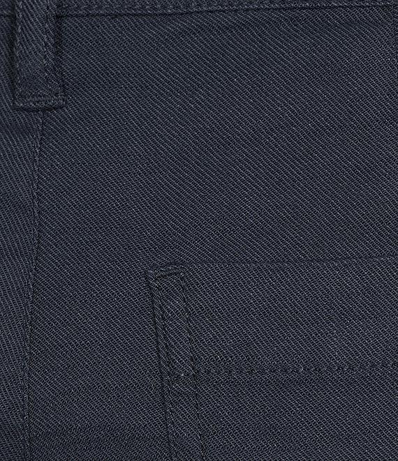 NYDJ Stretch Linen Blend High Rise Wide Leg Cargo Capri Pants Product Image