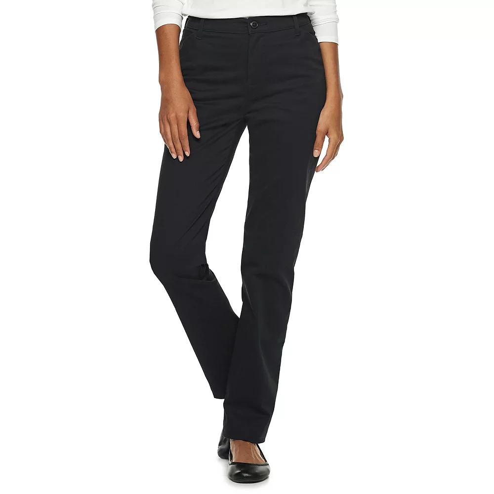 Women's Lee® Relaxed Fit Straight-Leg Twill Pants,  Product Image