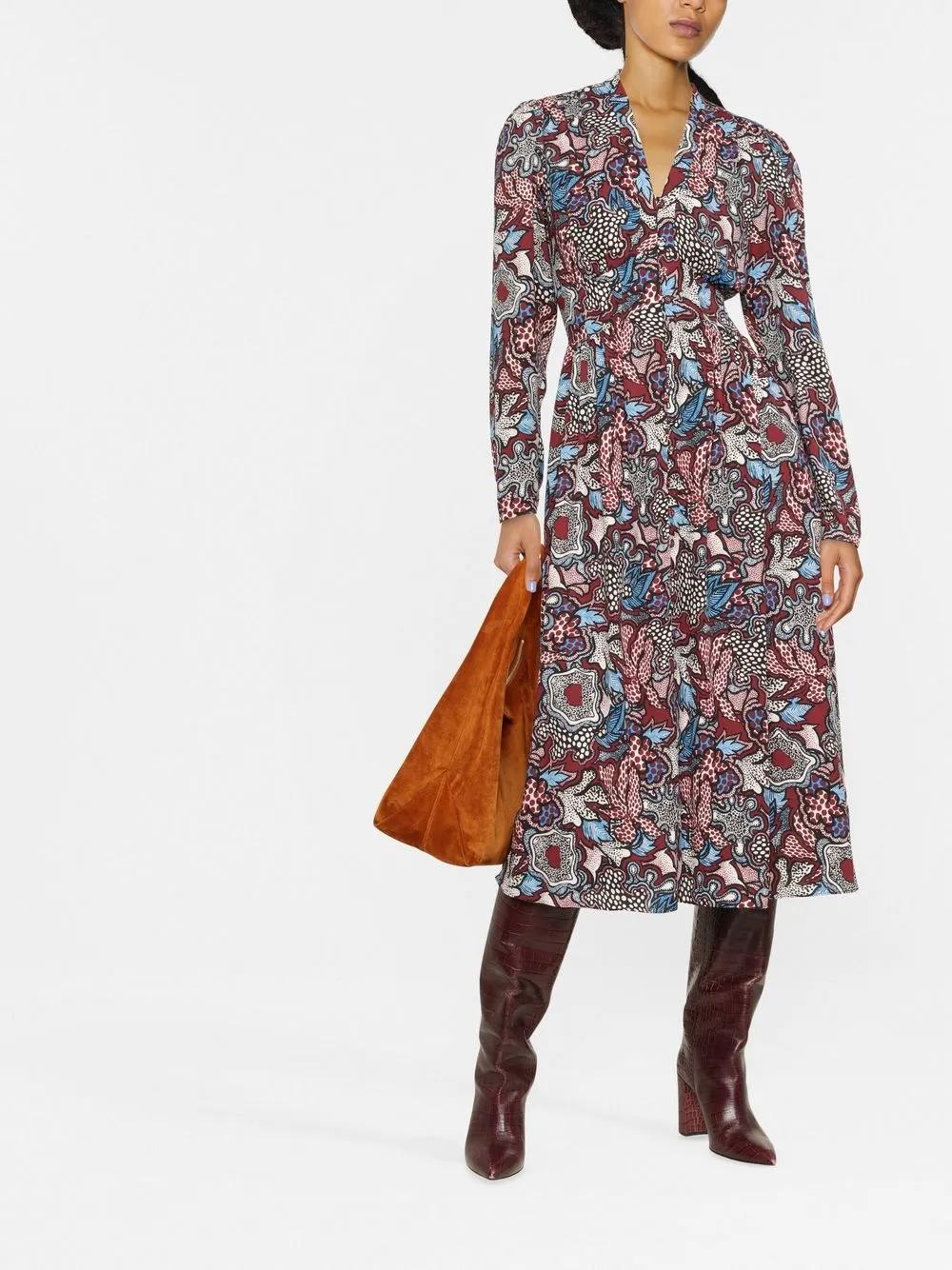 floral-print midi dress Product Image
