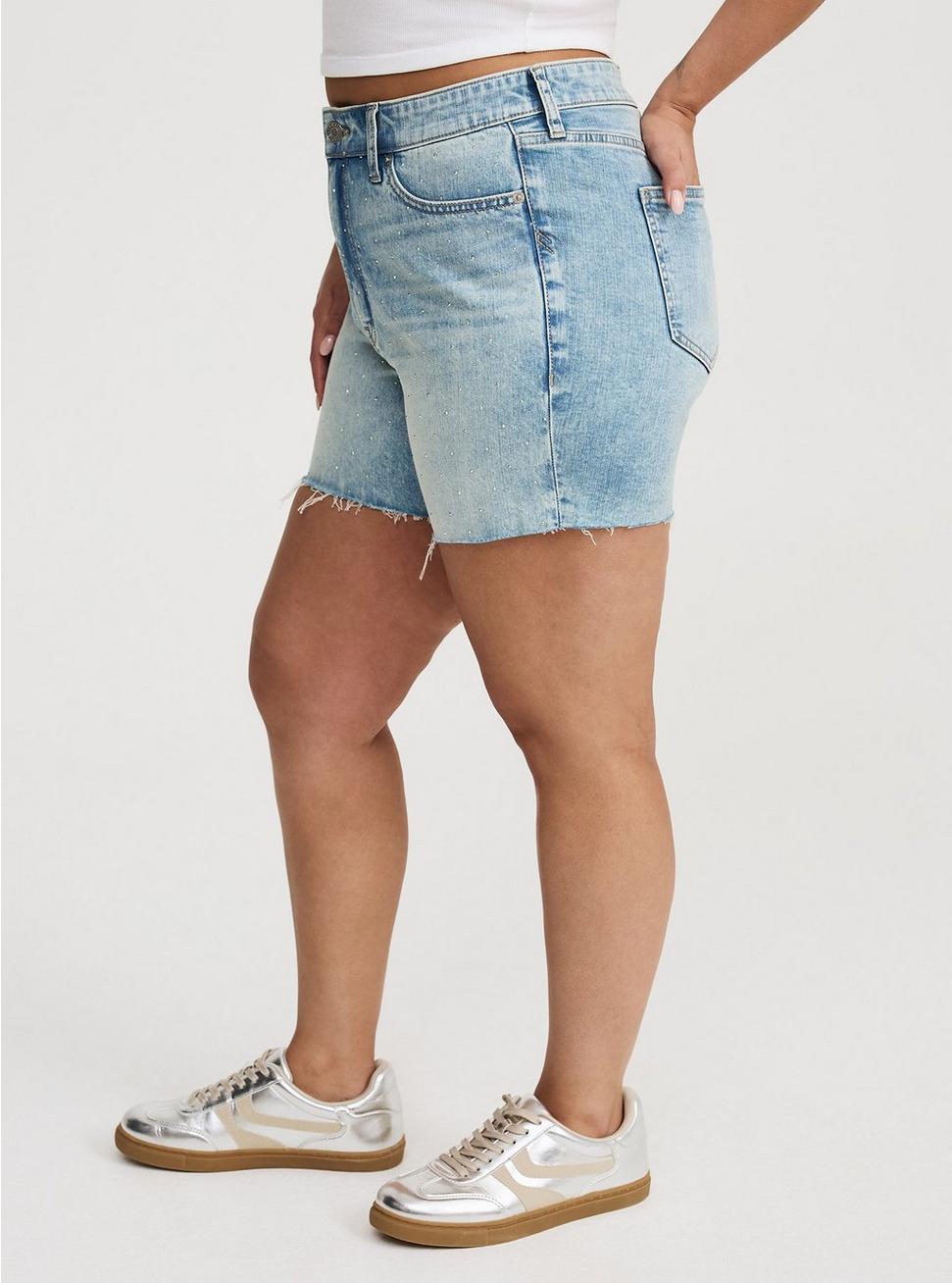 5'' High-Rise Rhinestone Short Product Image