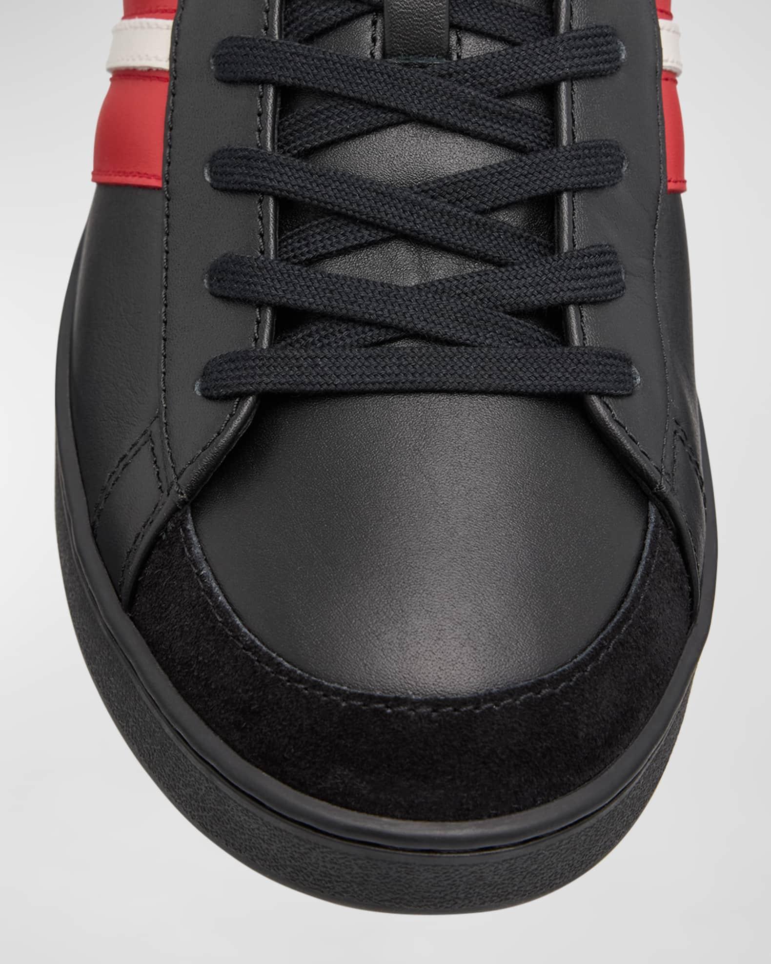 Men's Low-Top Leather Tennis Sneakers Product Image