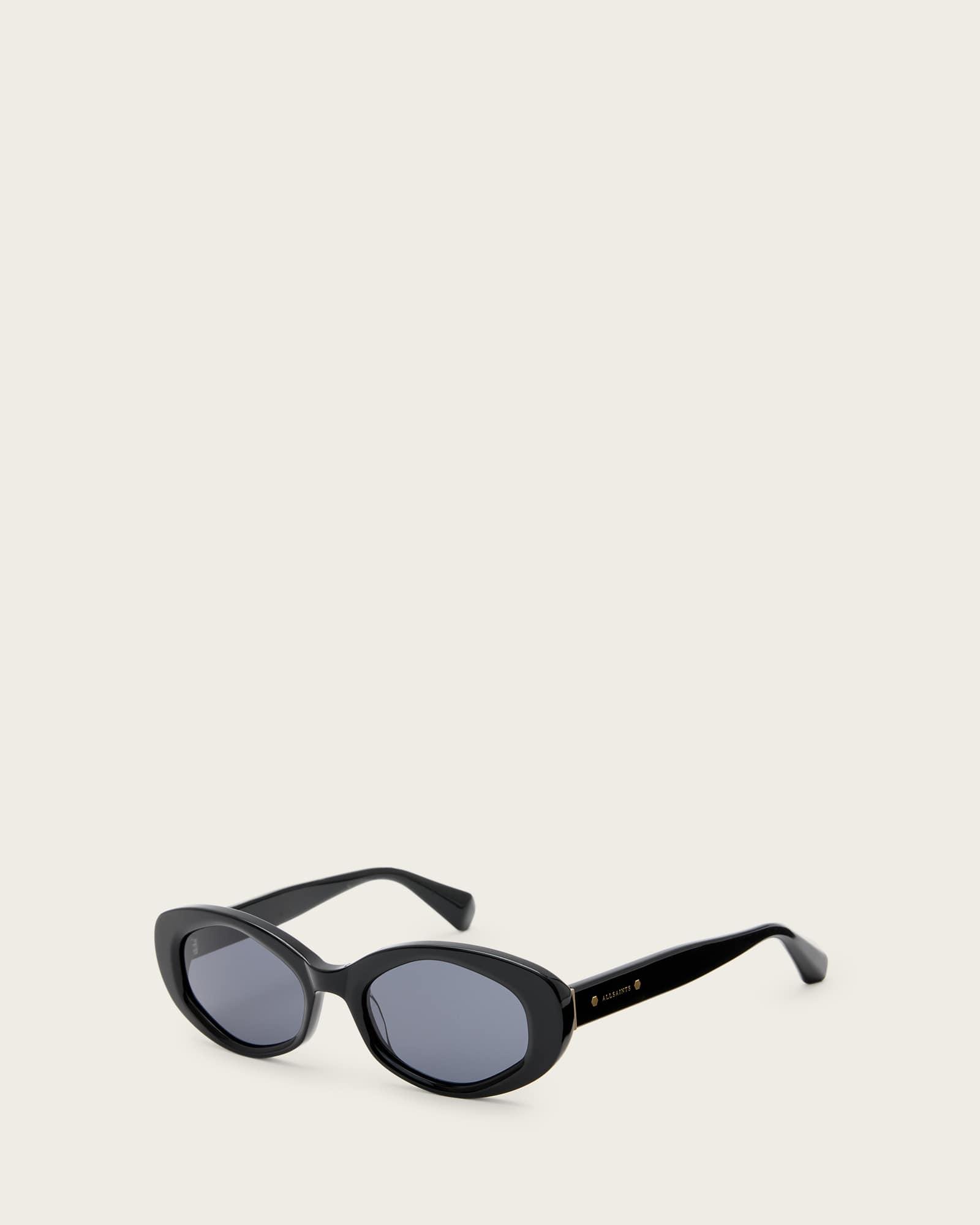 Suki Square Framed Sunglasses CRYSTAL GREY | ALLSAINTS US Product Image