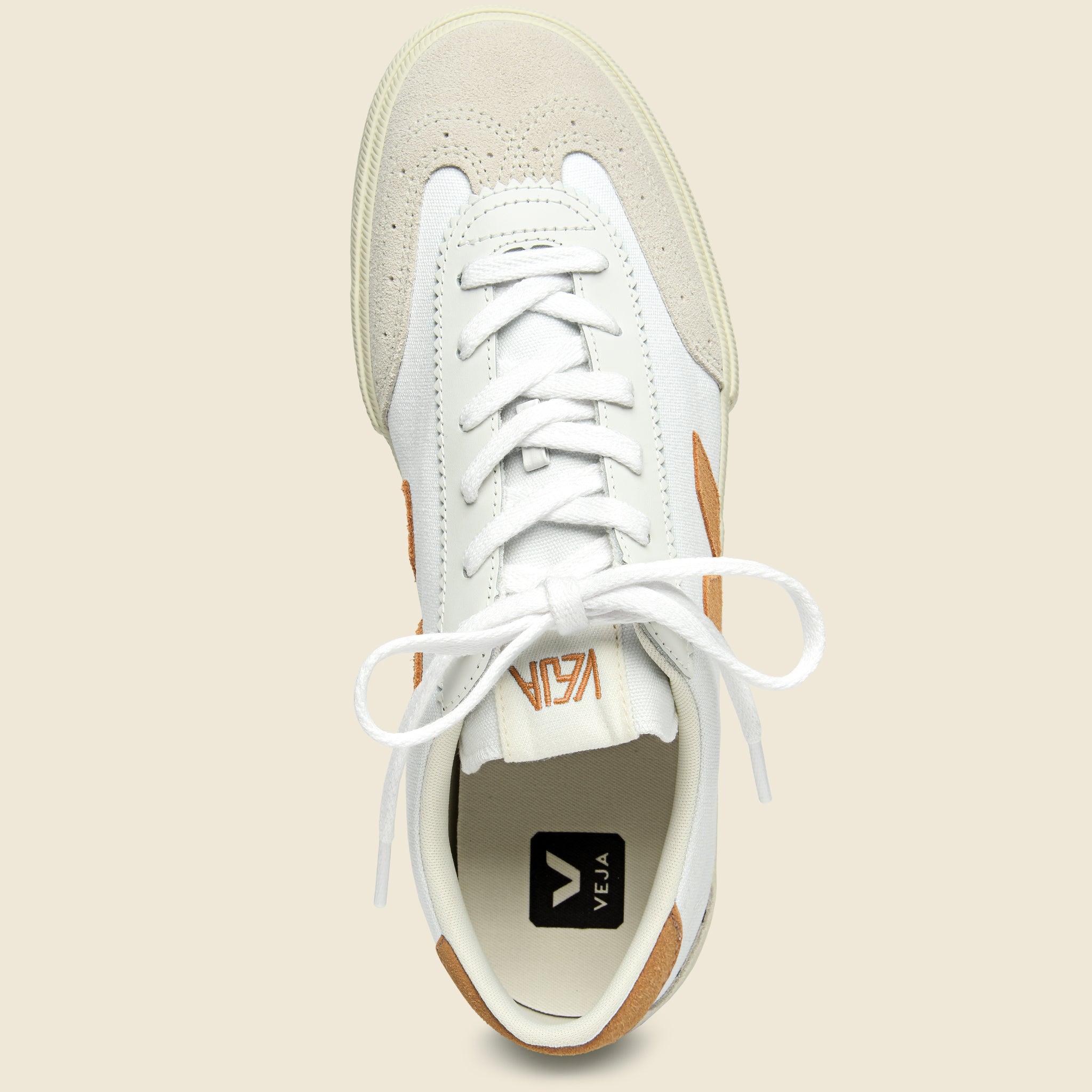 Volley Canvas Sneaker - White Umber Product Image