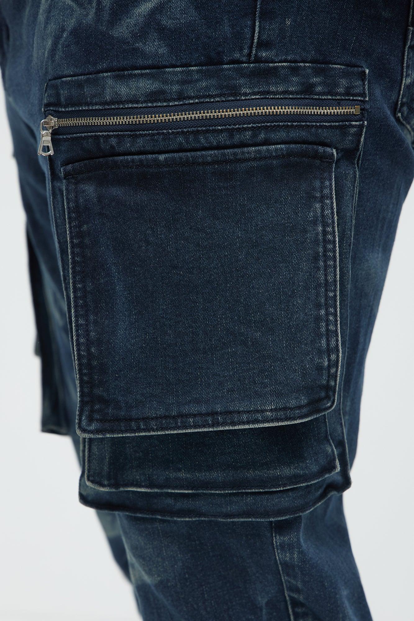 Like Smoke Stacked Skinny Jeans - Dark Wash Product Image