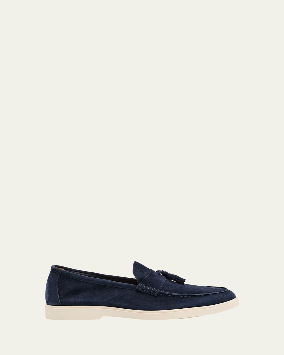 Mens Jaxon Weatherproof Suede Tassel Loafers Product Image
