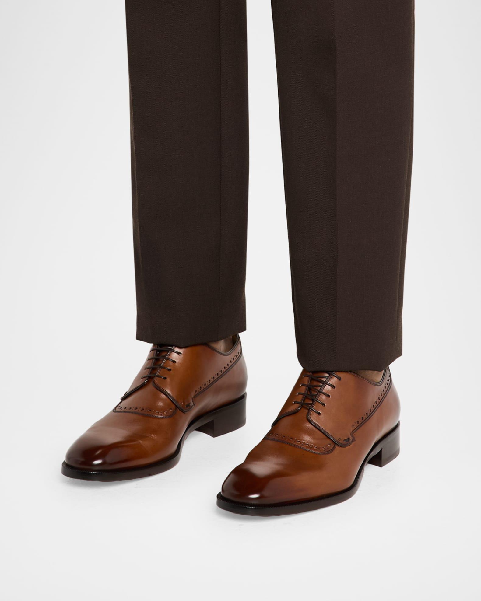 Men's Sartoby Brogue Leather Derby Shoes Product Image