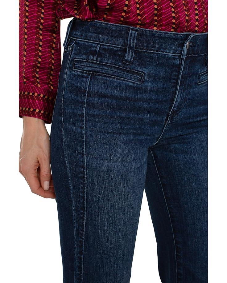 Mid-rise Bootcut Trousers W/ Pintucks Product Image