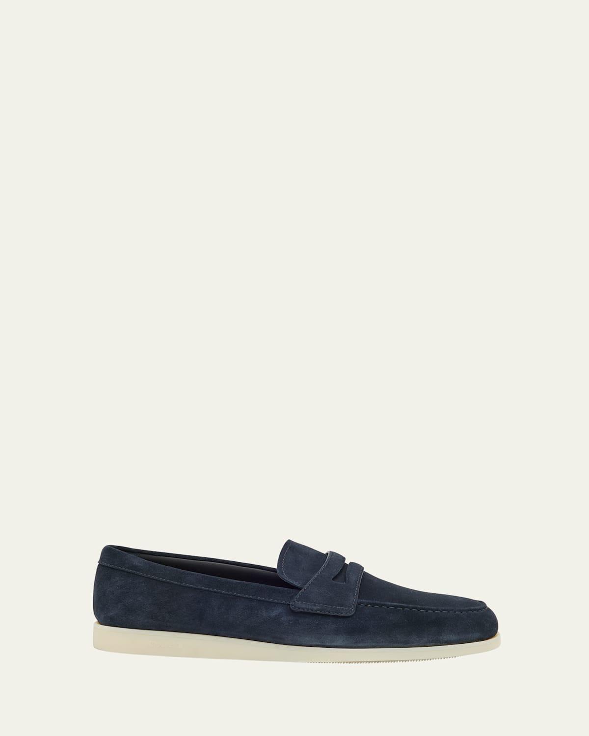 Mens Portsmouth Suede Penny Loafers Product Image