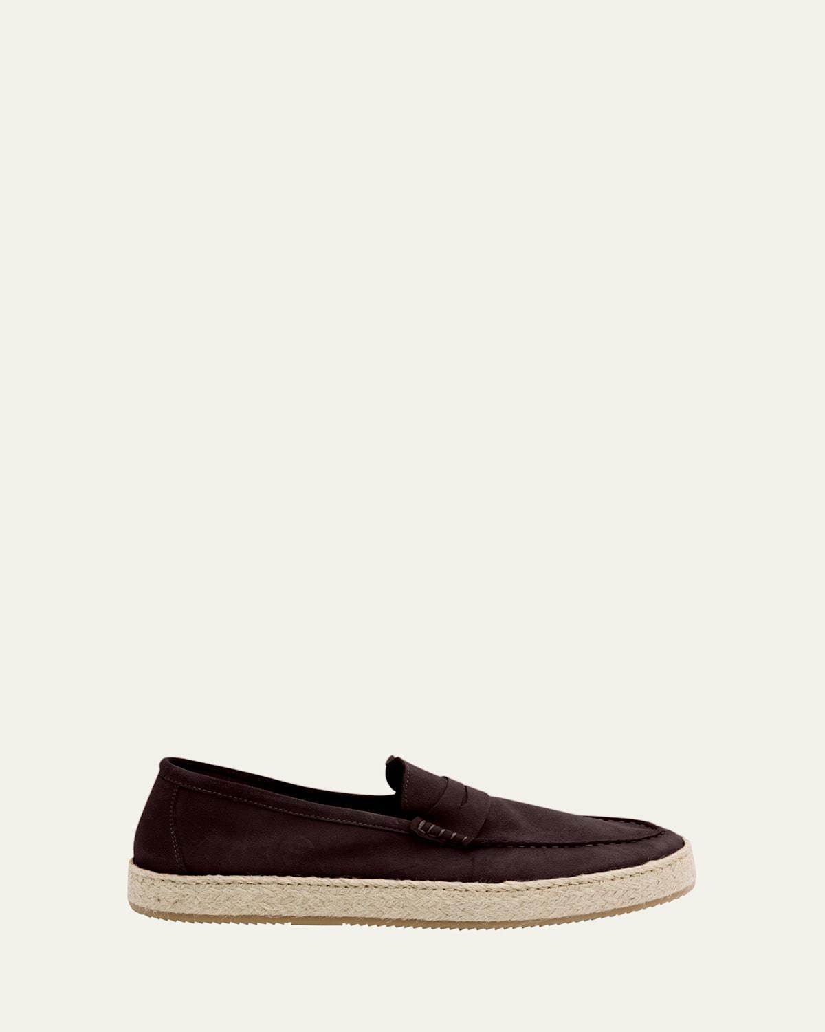 Mens Dylan Weatherproof Suede and Raffia Slip-On Sneakers Product Image