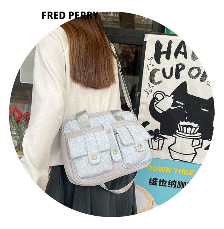 Plain Multi-Pocket Computer Bag Product Image