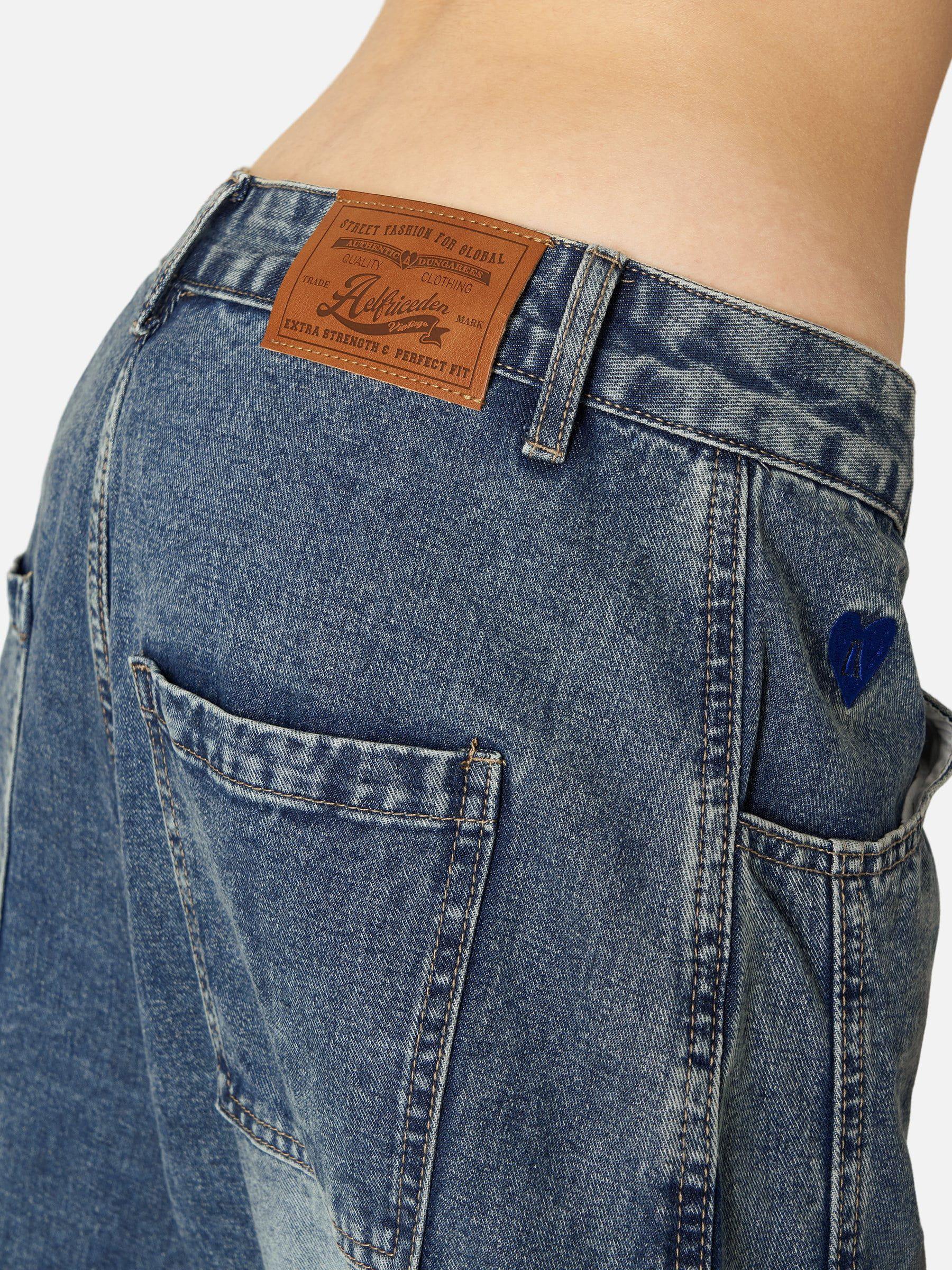 Aelfric Eden Baggy Distressed Washed Jeans Product Image