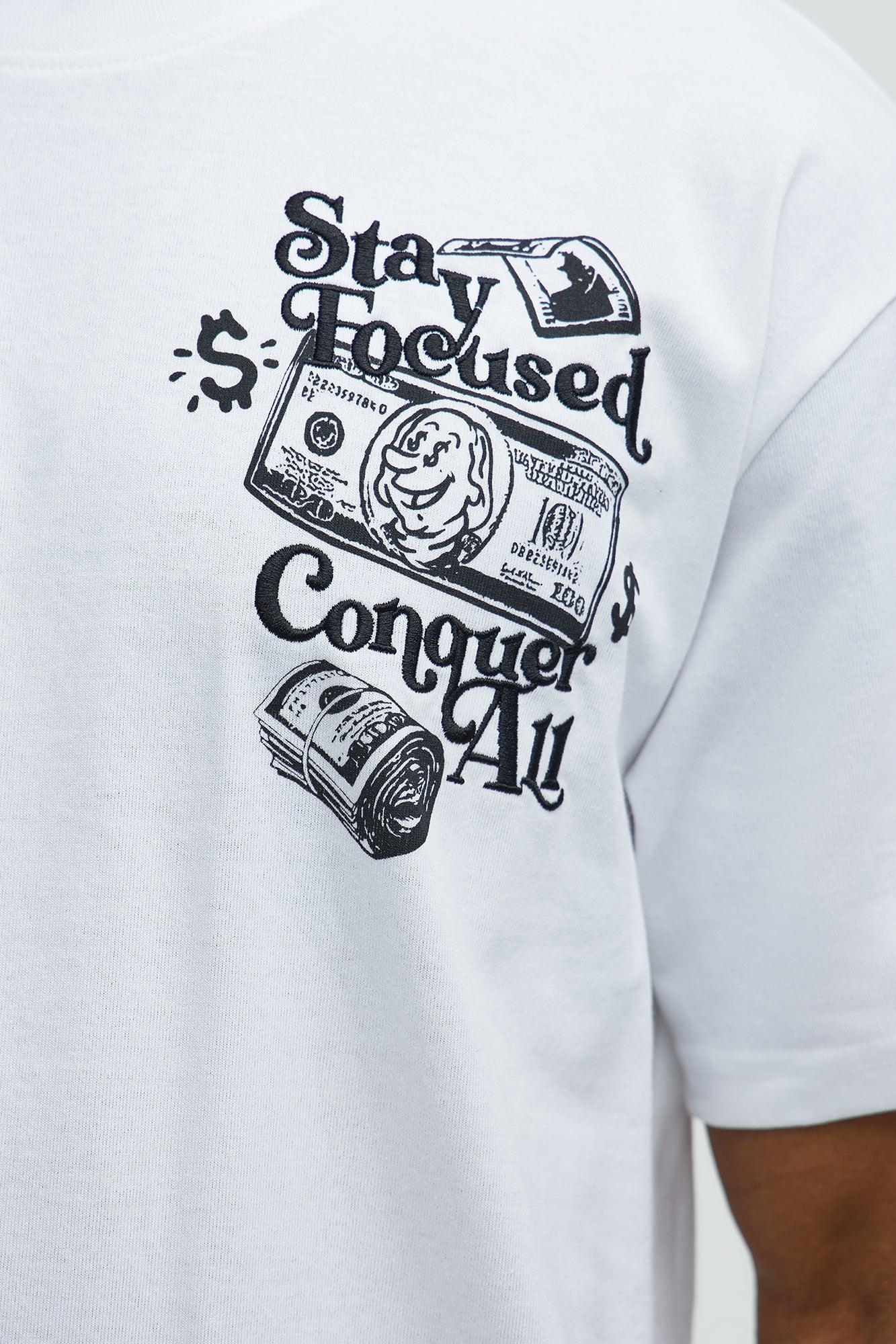 Small Circles Big Checks Short Sleeve Tee - White Product Image
