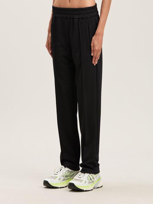 BACK CURVED LOGO TRACK PANTS BLACK - OFF Product Image