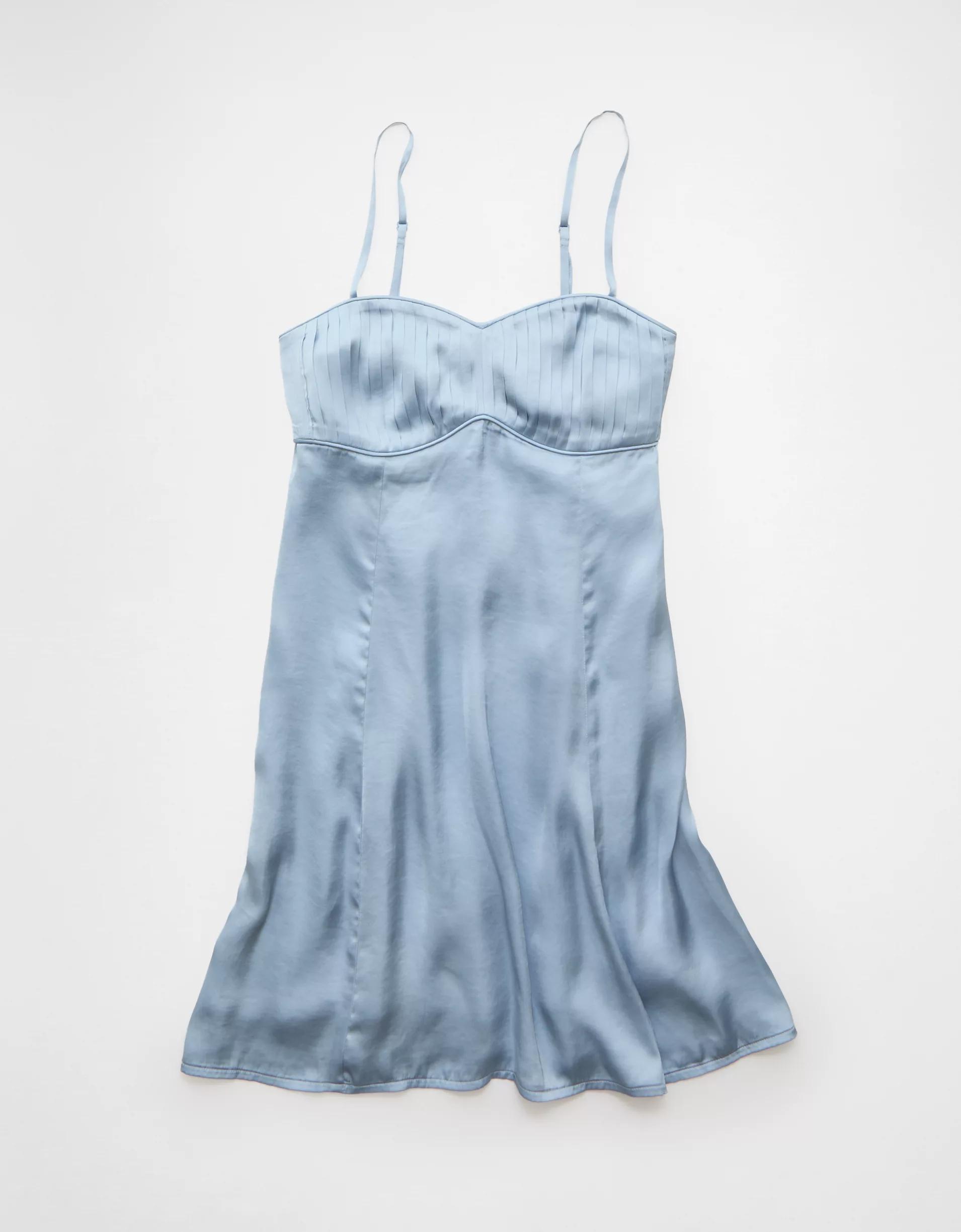 AE Satin Sweetheart Mini Slip Dress Product Image