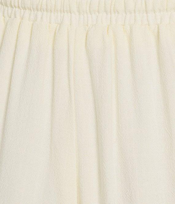 Sadie & Sage Linen Blend Elastic Waist Wide Leg Pull-On Pants Product Image