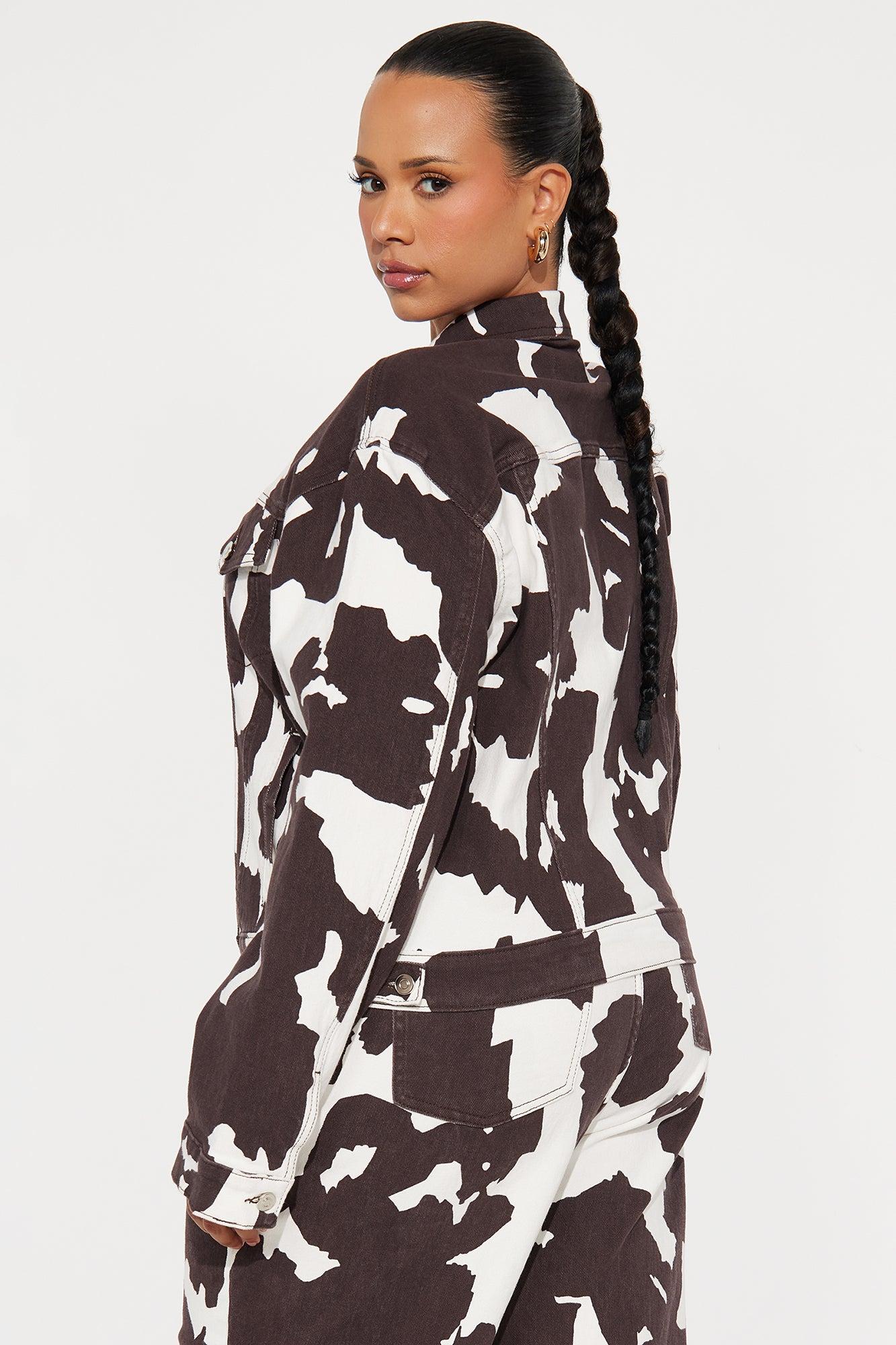 Montana Denim Jacket - Brown/combo Female Product Image