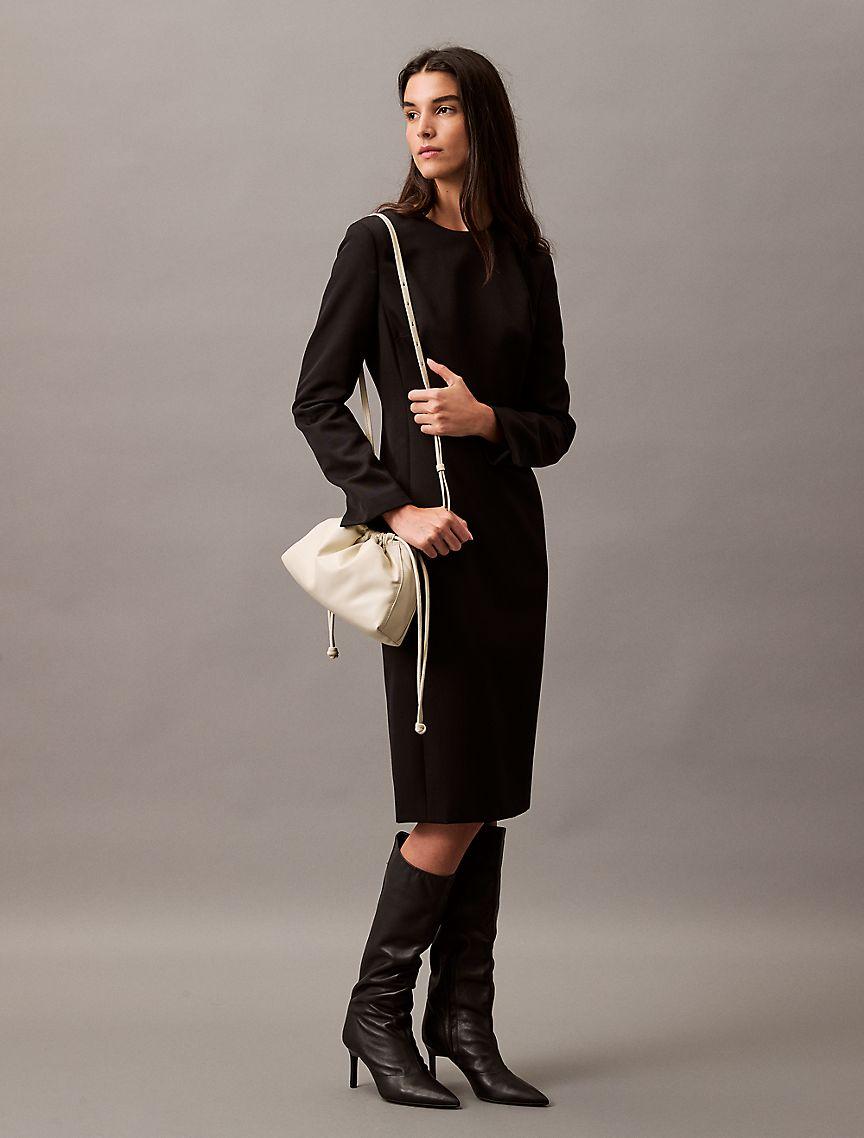 Crepe Midi Dress Product Image