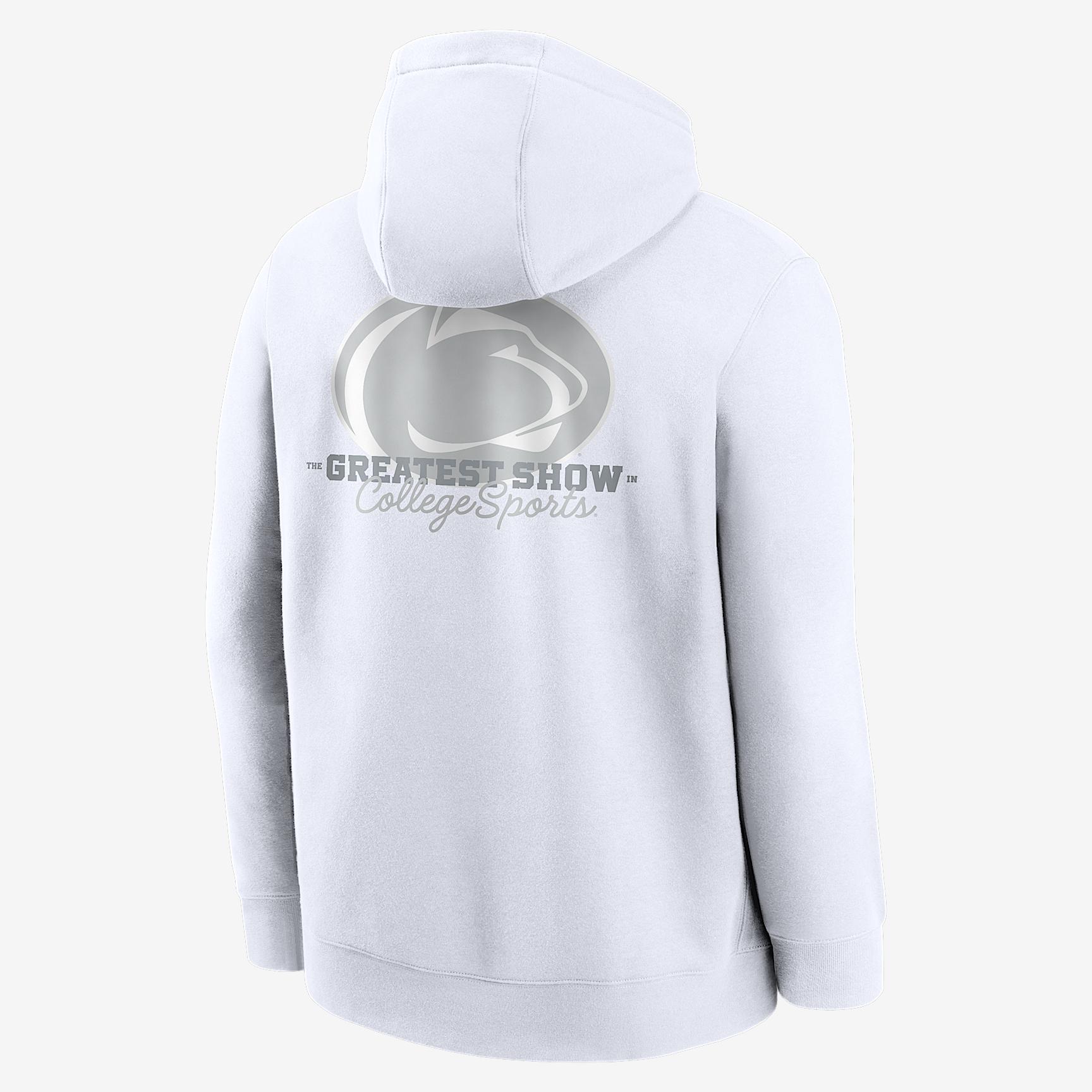 Penn State 2025 White Out Club Nike Mens College Pullover Hoodie | NKDK10APSN-6XH Product Image