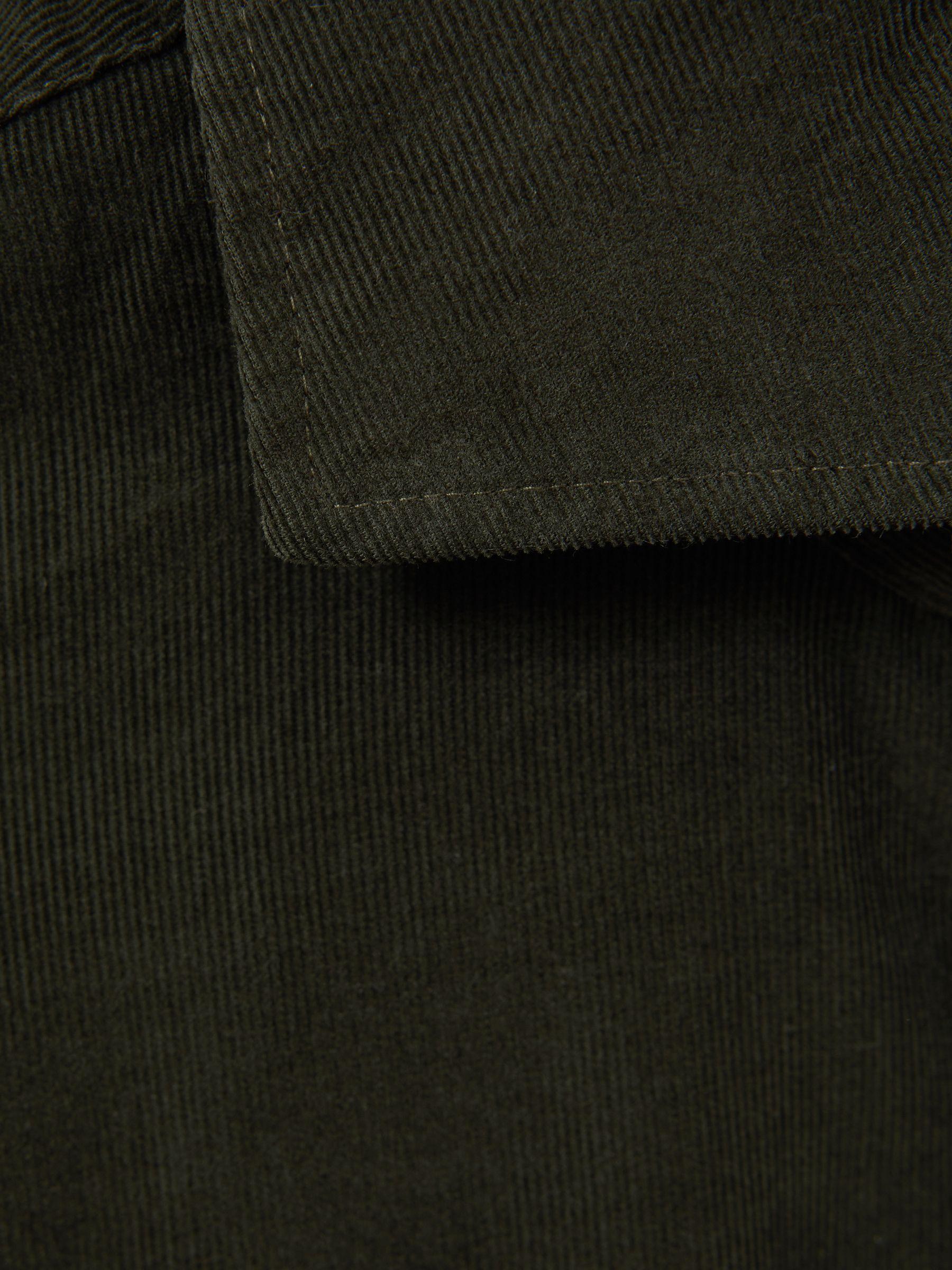 Corduroy Cutaway Collar Shirt in Khaki Product Image