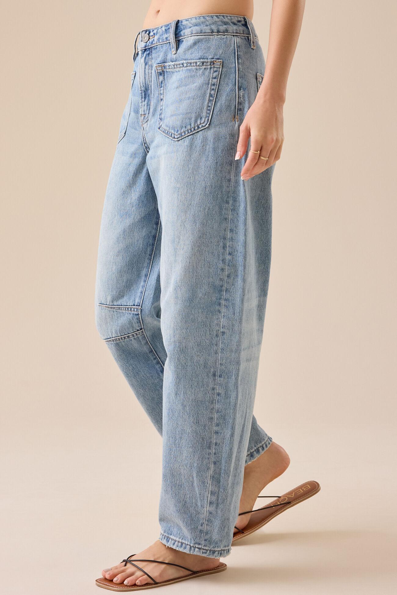 Jasper Mid Rise Barrel Jeans Product Image