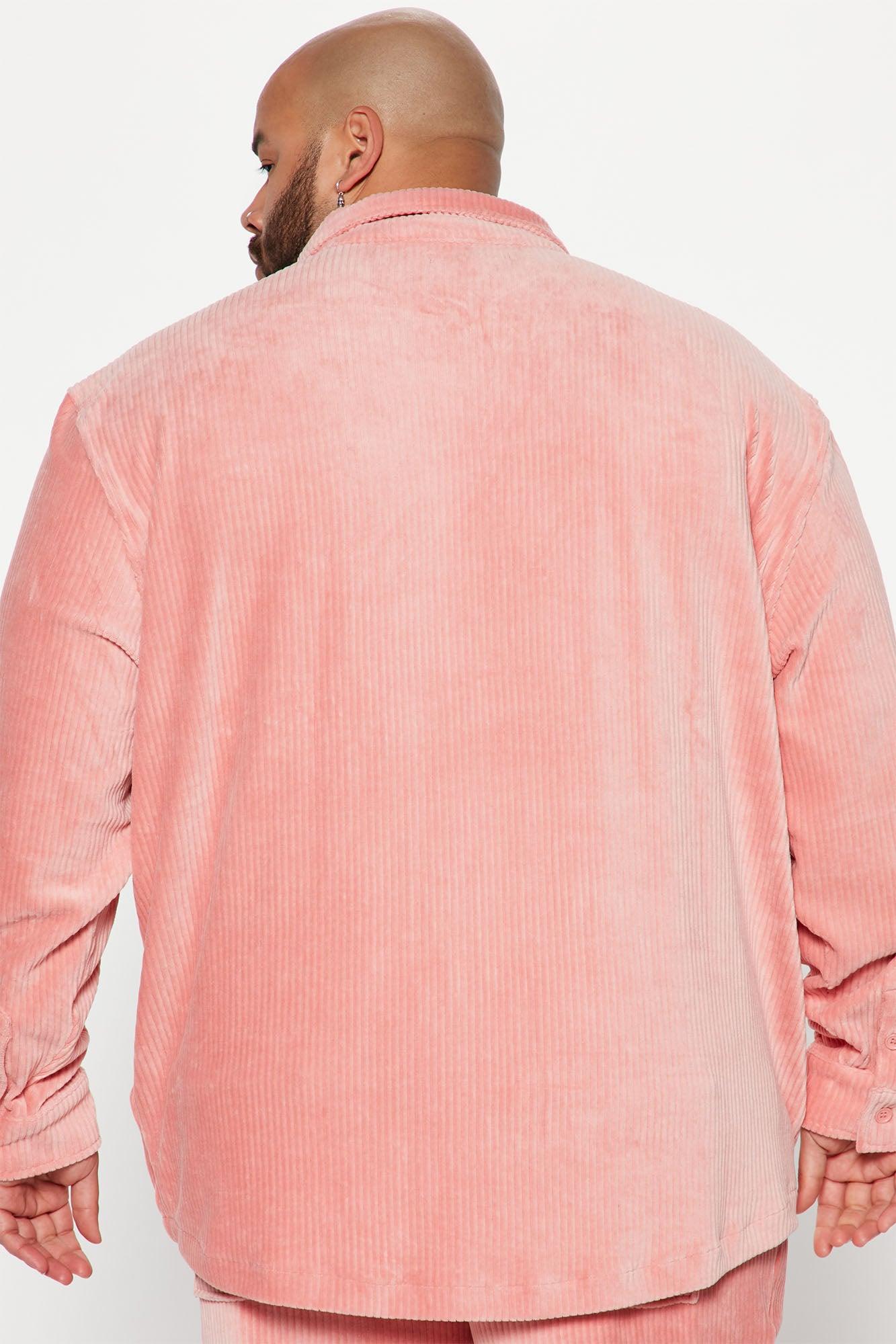 Luxury Knit Ribbed Shirt - Mauve Product Image