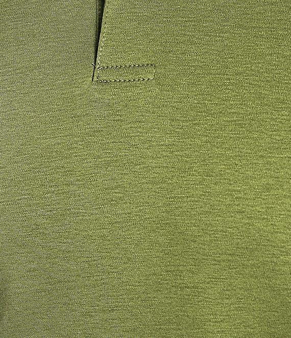 Murano Liquid Luxury Slim Fit Solid Interlock Short Sleeve Polo Shirt Product Image