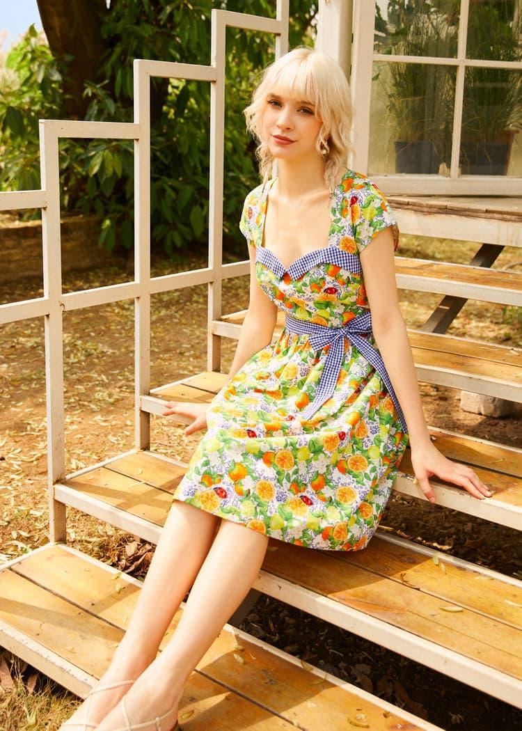 Citrus Serenade Dress Product Image