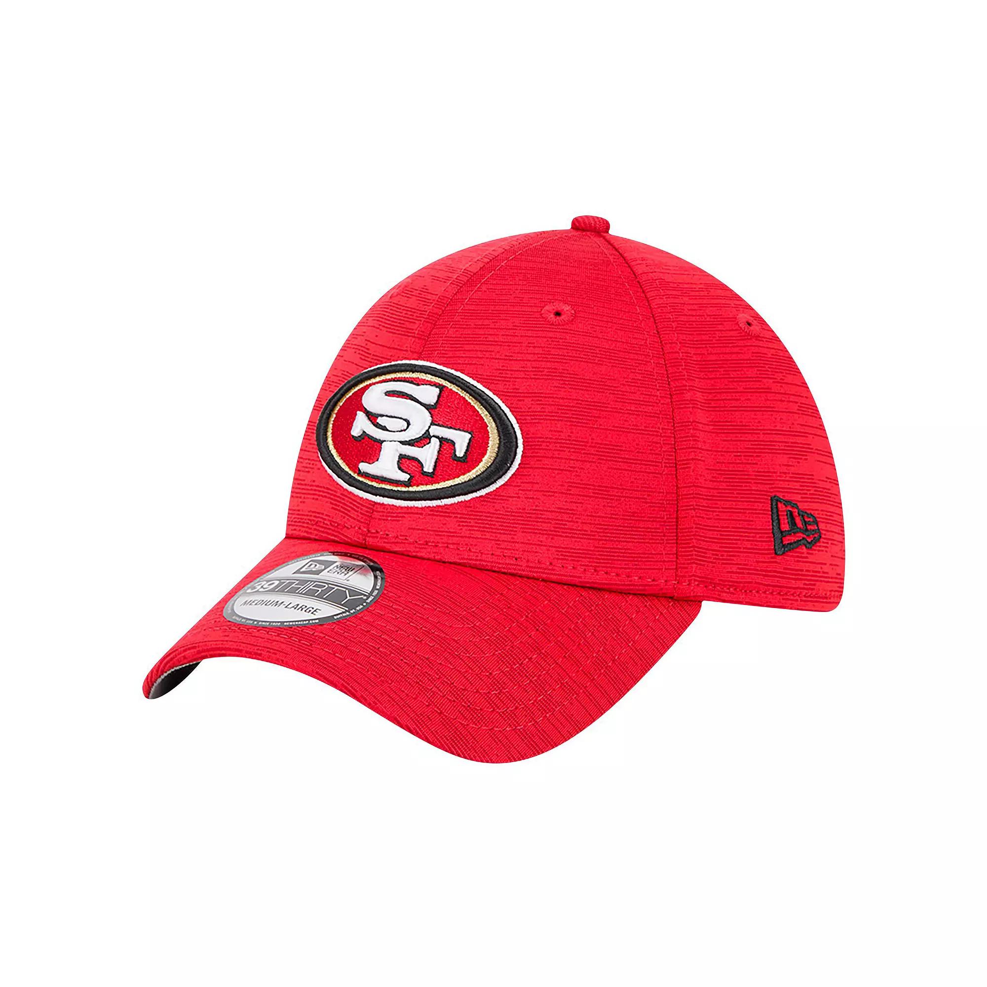Men's New Era Scarlet San Francisco 49ers  Active Tech 39THIRTY Flex Hat, Size: Medium/Large, Red Product Image