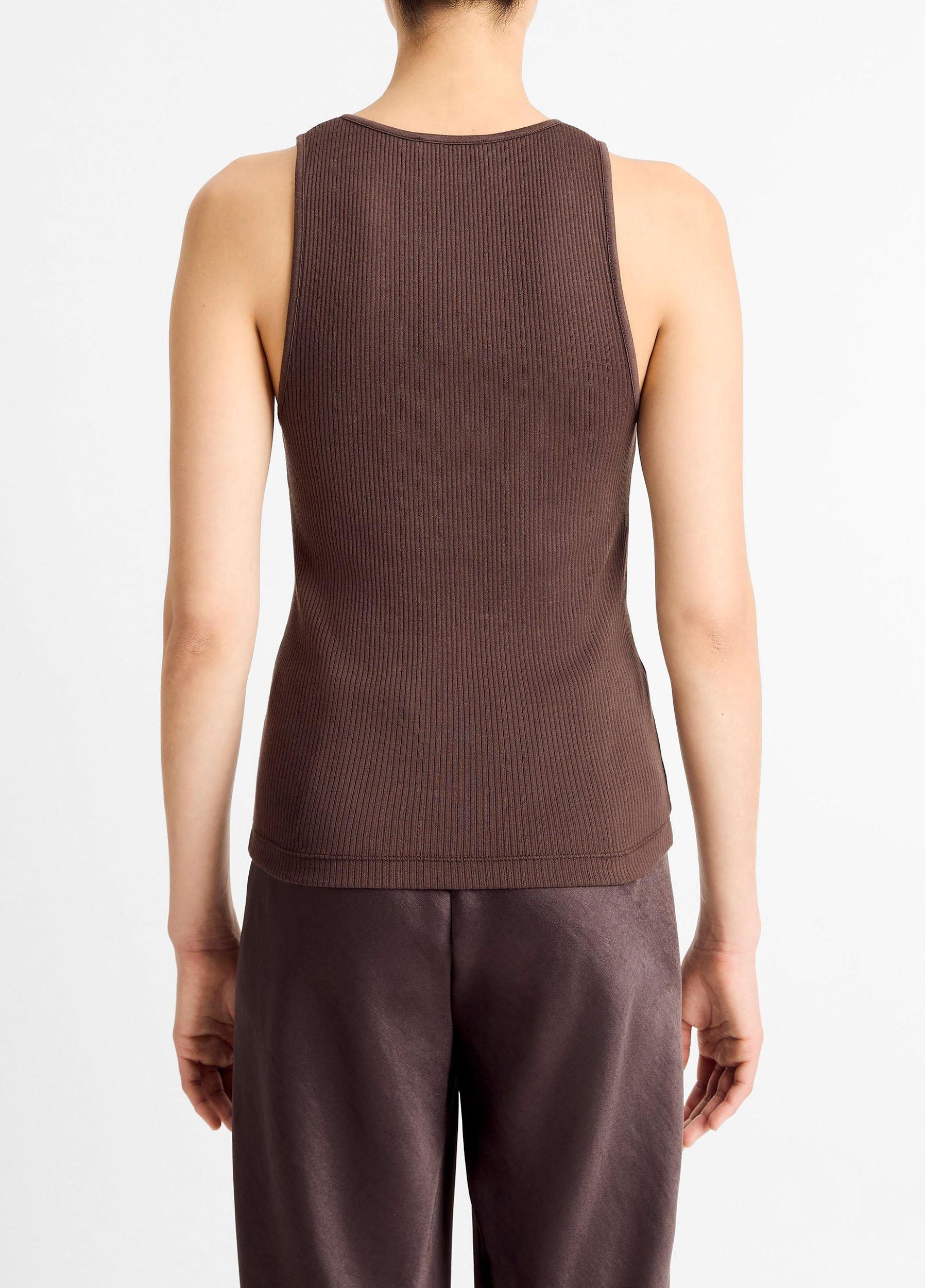 Pima Cotton Henley Tank Product Image