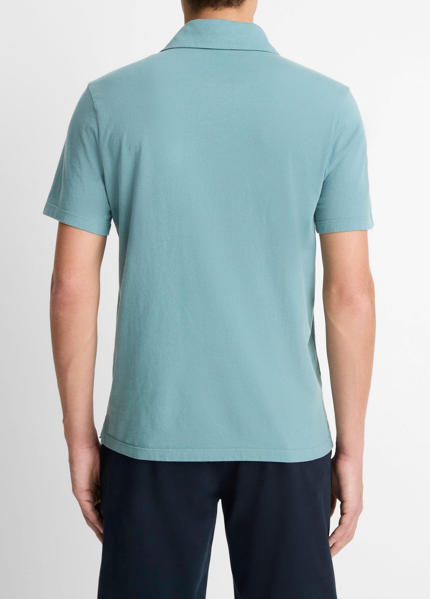 Garment Dye Cotton Polo Shirt Product Image